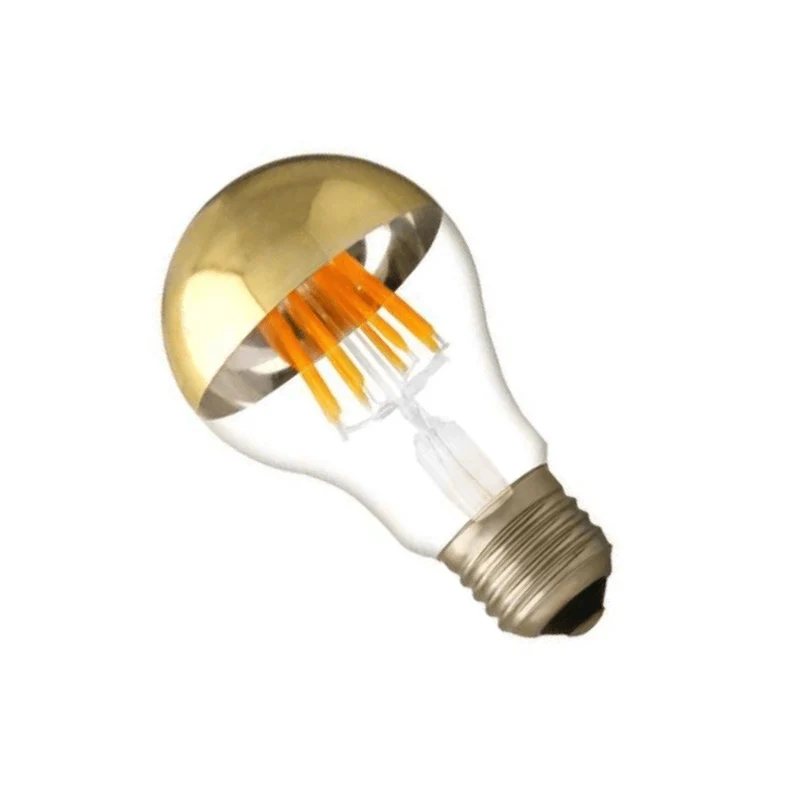 Ampoule LED E27 Filament 7W A60 Reflet Or