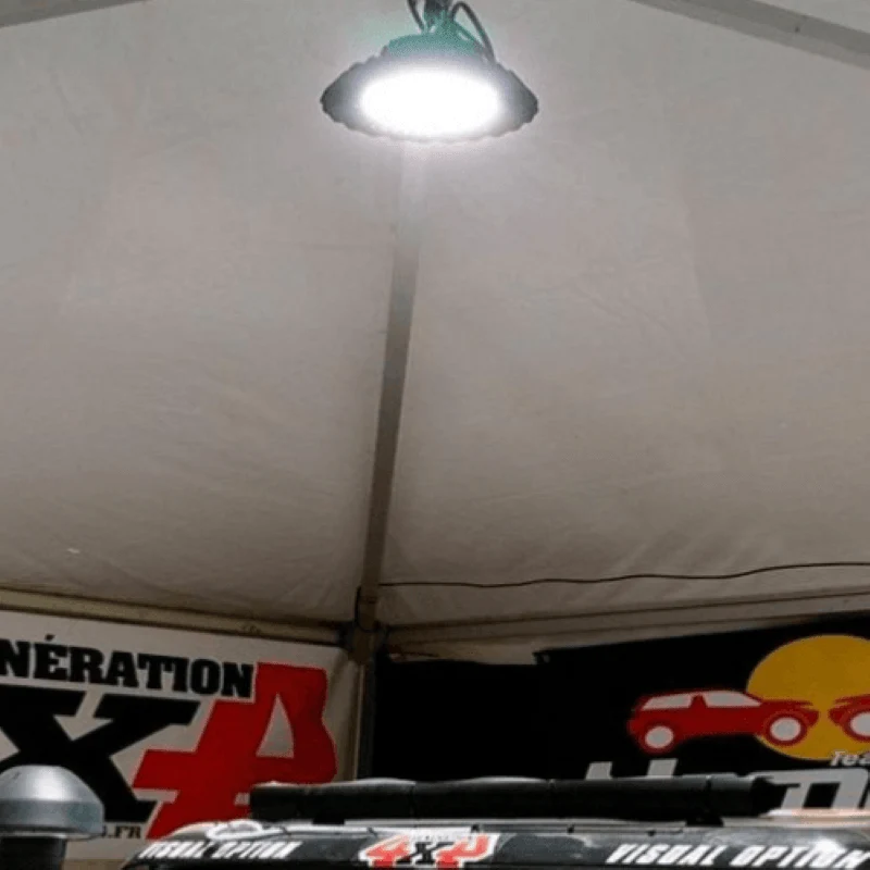 Suspension Industrielle HighBay UFO 100W IP65 NOIR