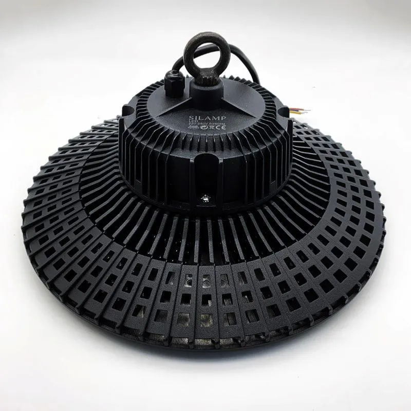 Suspension Industrielle HighBay UFO 100W IP65 NOIR