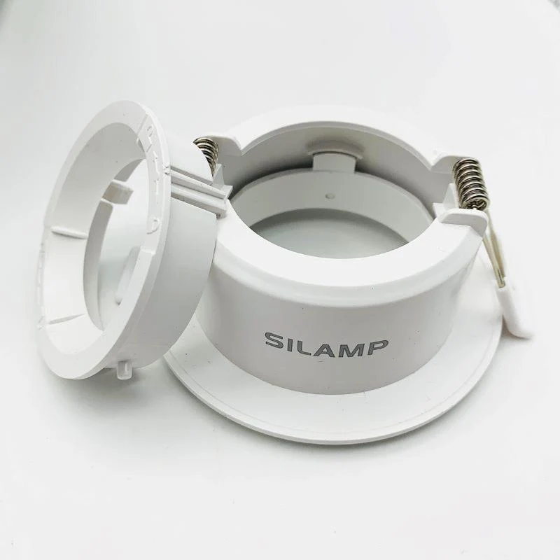 Support Spot Encastrable GU10 LED Orientable Rond BLANC
