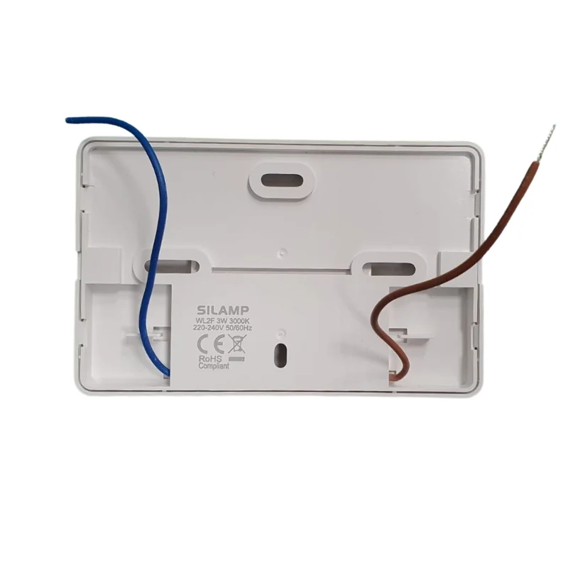 Balise LED saillie 3W 220V 120° Blanche IP44 pour Escalier