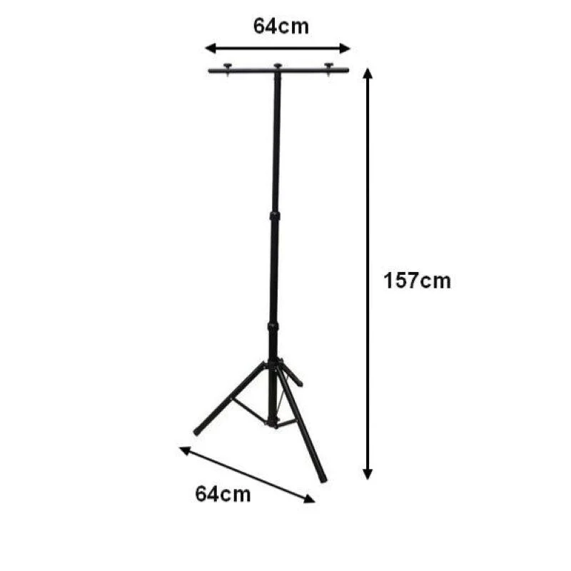 Fixation Trépied Triple pour Projecteur Phare NOIR