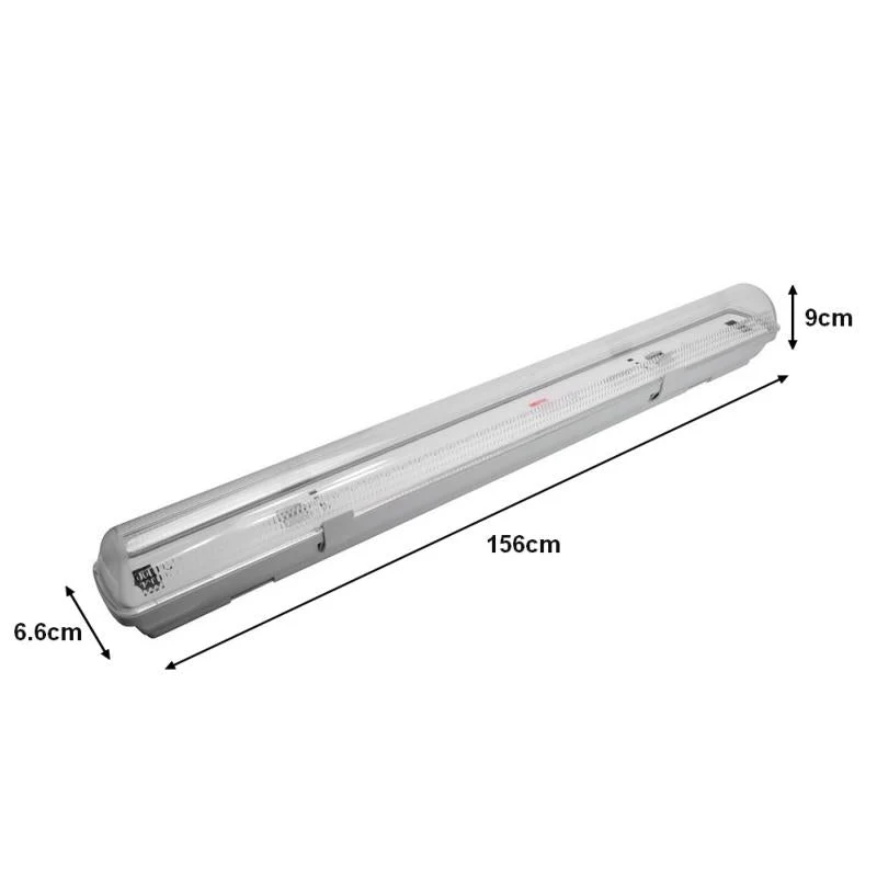 Réglette LED étanche pour 1 Tube LED T8 150cm IP65