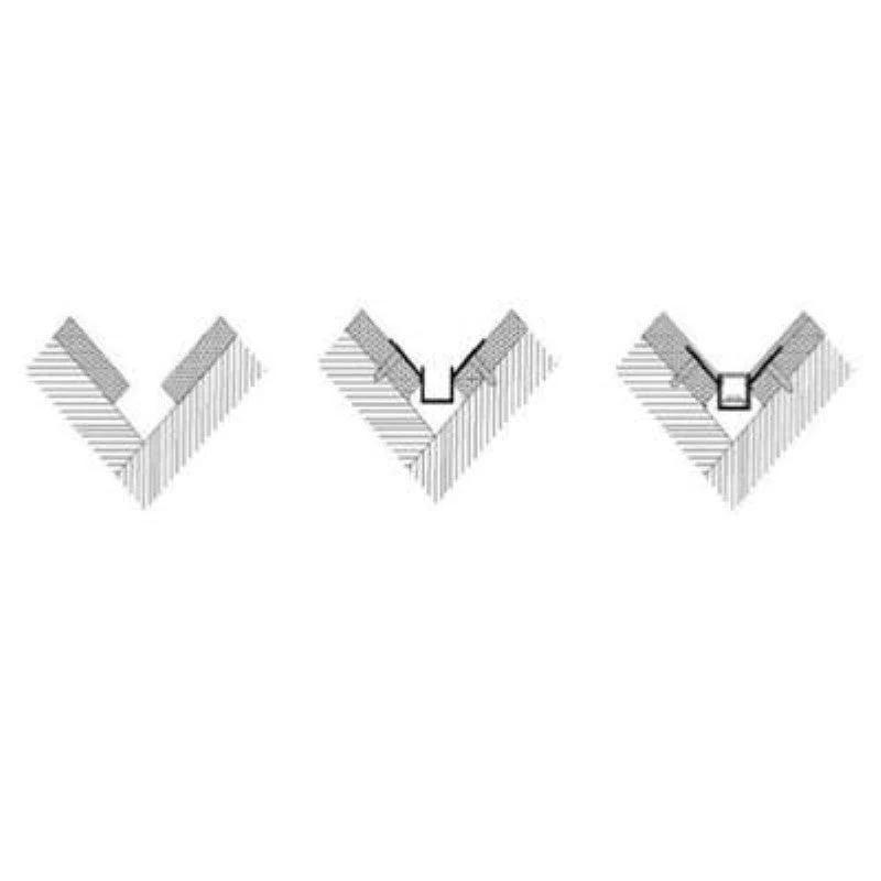 Profilé Aluminium encastré d'angle 2m pour Ruban LED Couvercle Blanc Opaque