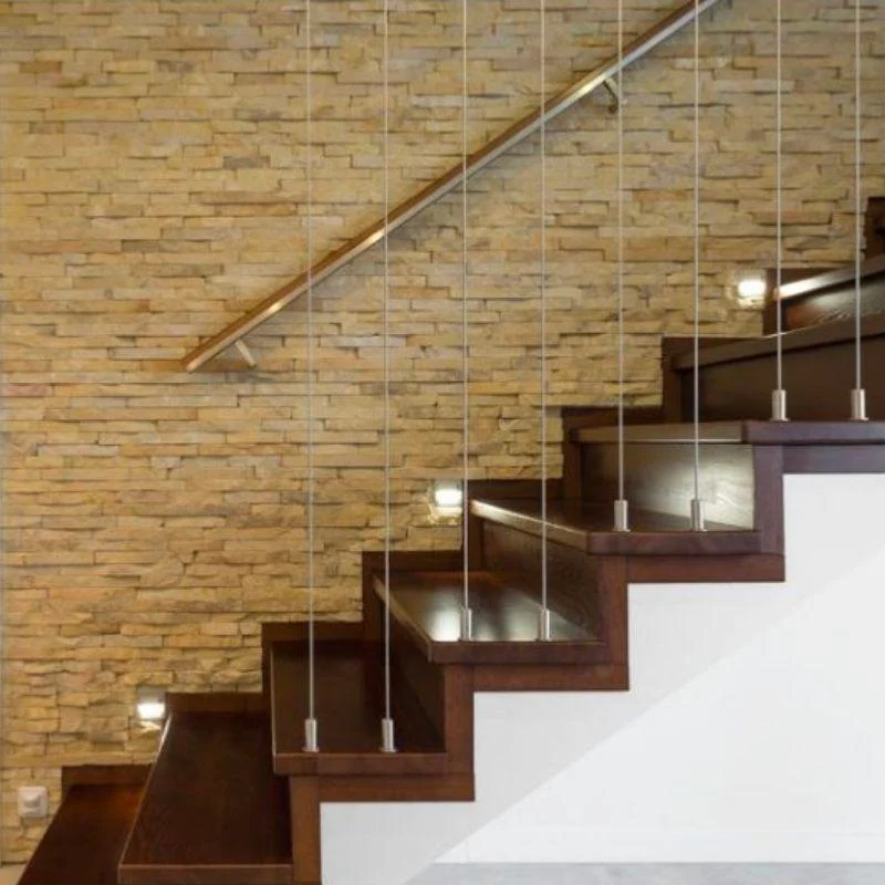 Balise LED saillie Carré 2W 220V 55° Blanche IP65 pour Escalier