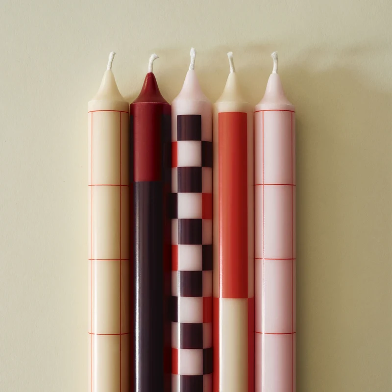 Hay Pattern Candle - Set of 4