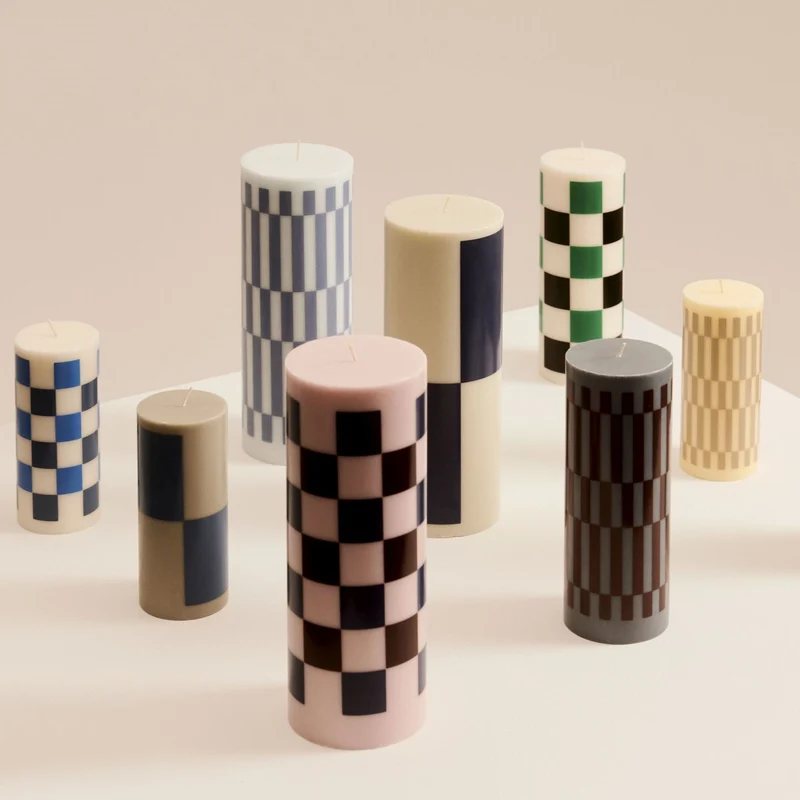 Hay Column Candle