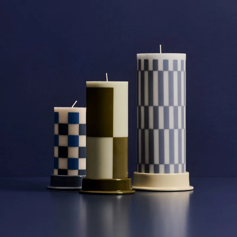 Hay Column Candle