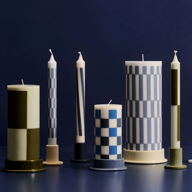 Hay Column Candle