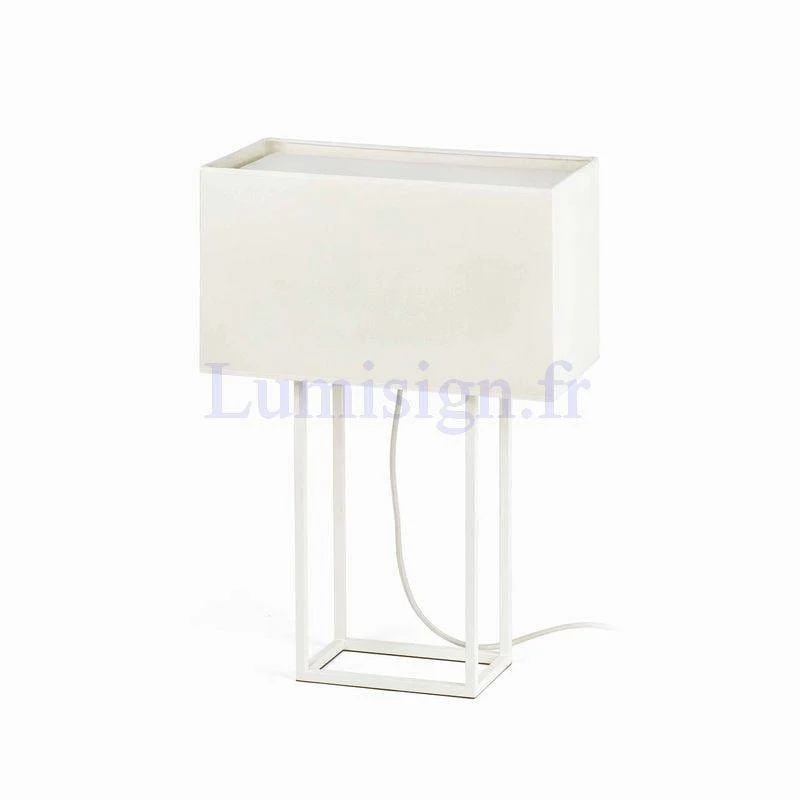 Lampe de table VESPER blanche
