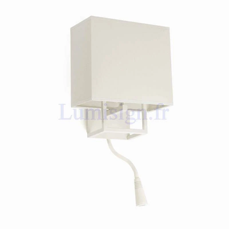Applique liseuse VESPER blanche