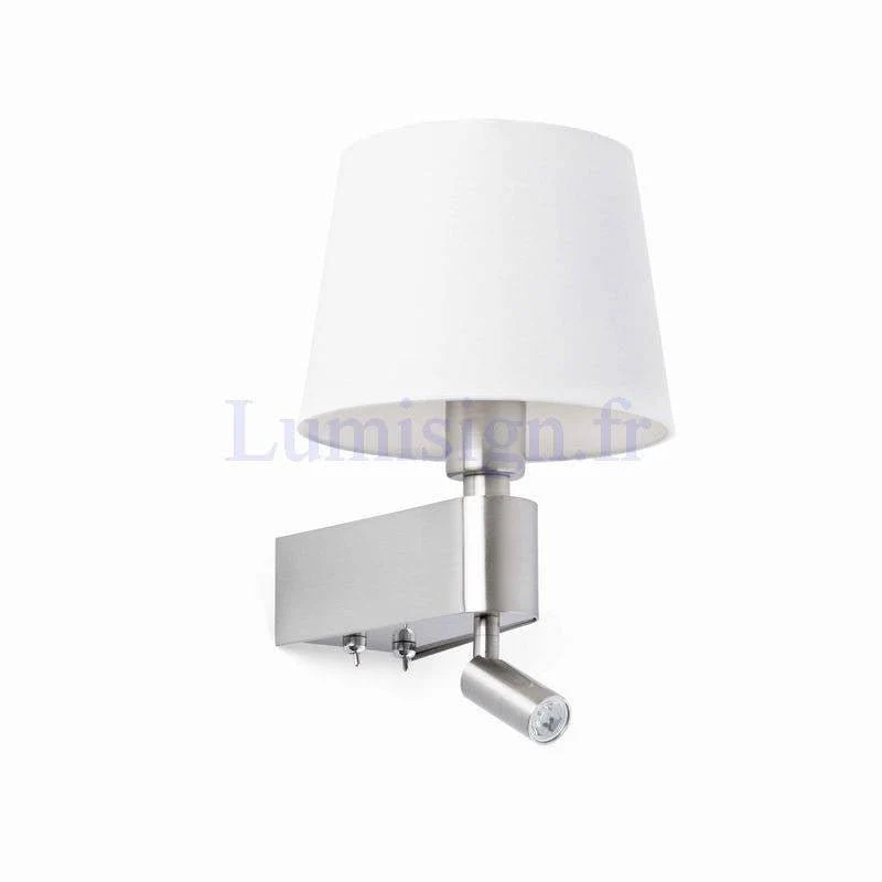 Applique de chevet avec liseuse ROOM blanche