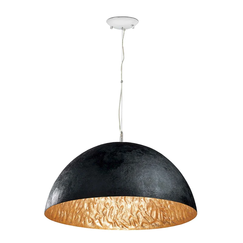 Suspension MAGMA noire et or