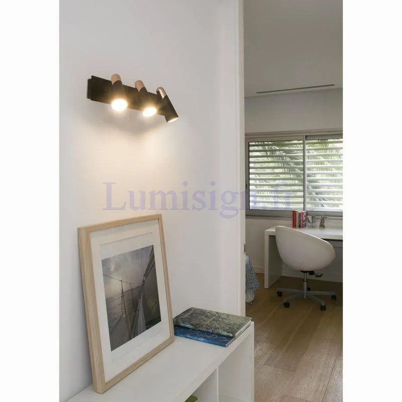 Applique orientable led LAO-3 noir