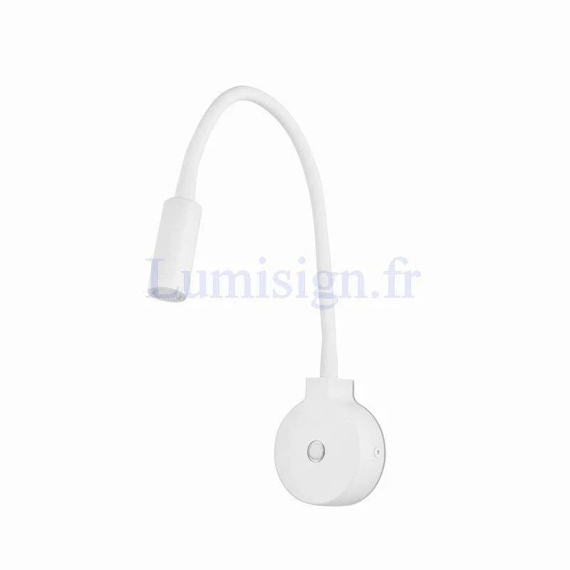 Applique liseuse PIXIE LED blanche ou noire Blanc