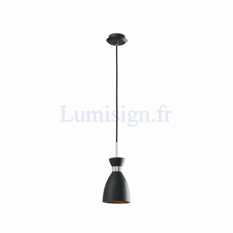 Suspension RETRO noire or