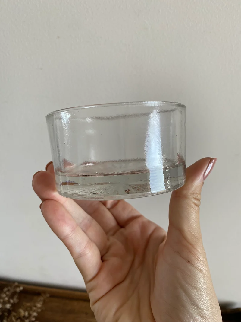 Plateau de service en métal argenté avec compartiments en verre années 30