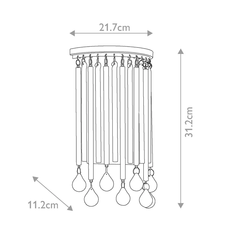 Luminaire Mural Metal Noir