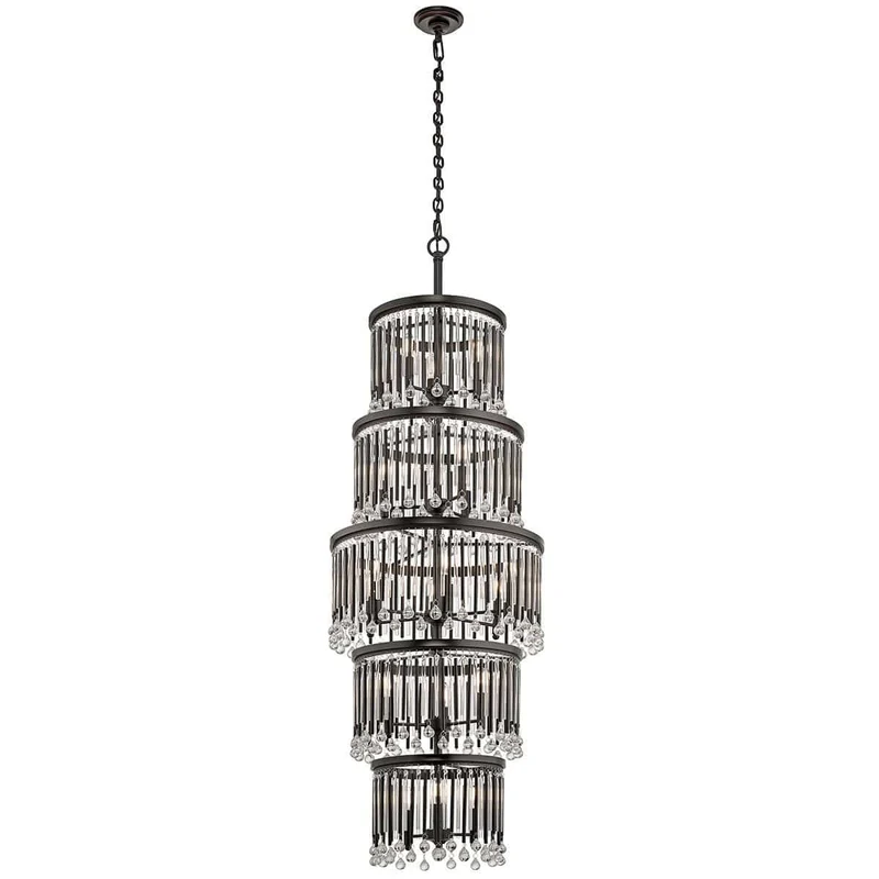 Lustre Noir Pour Haut Plafond