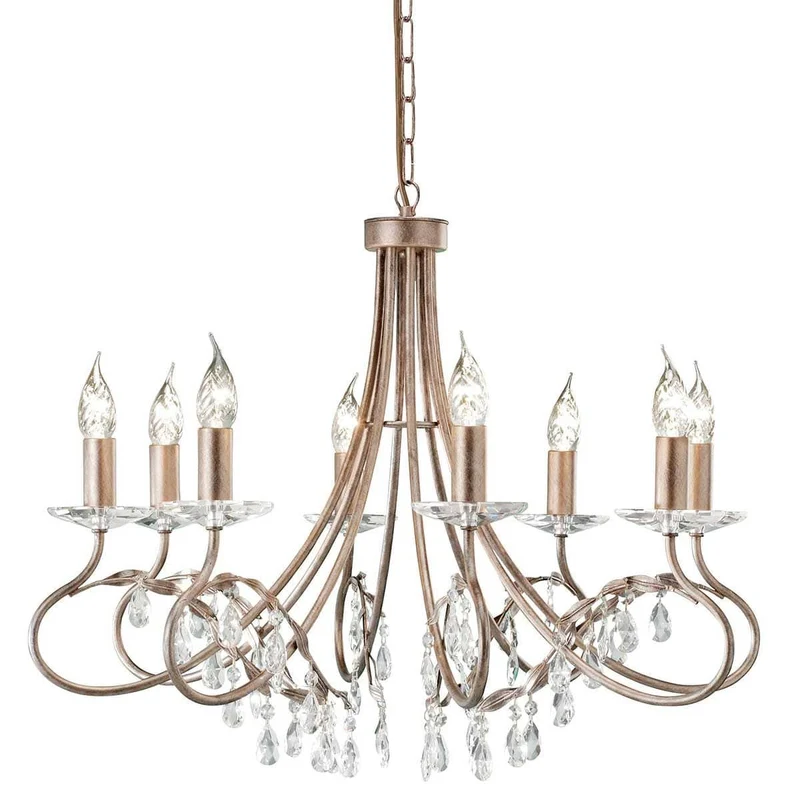 Lustre Chandelier Or Rose