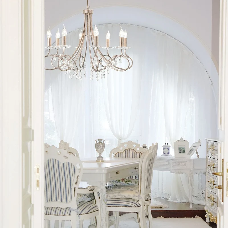 Lustre Chandelier Or Rose