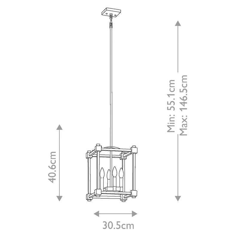 Suspension Cuisine Laiton