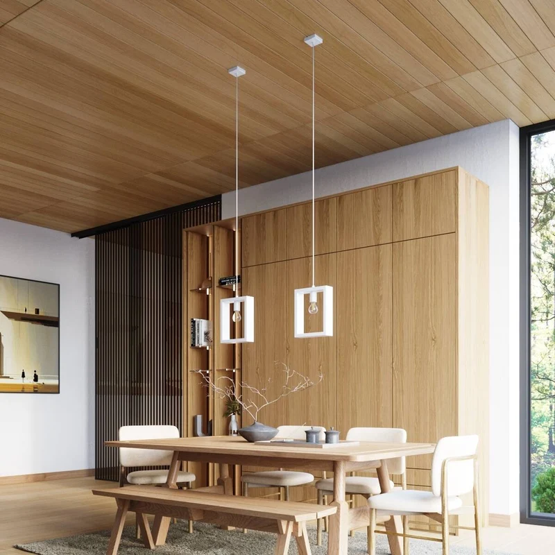 Suspension Design Salon Blanc