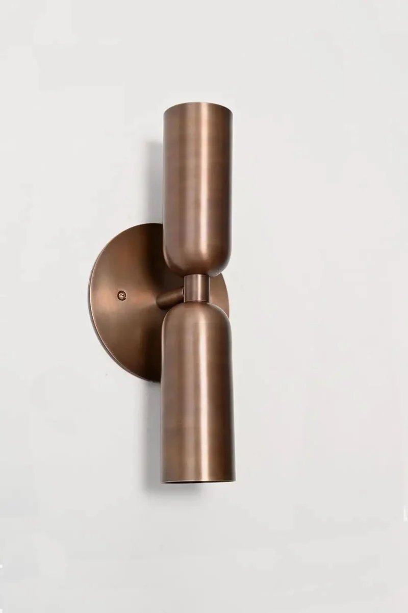 Top Tier Brushed Brass Wall Sconce With Sleek Mid Century Cylinder Design Serving Cool Up And Down Ambient Lighting That Absolutely Levels Up Your Bedroom Or Living Room
