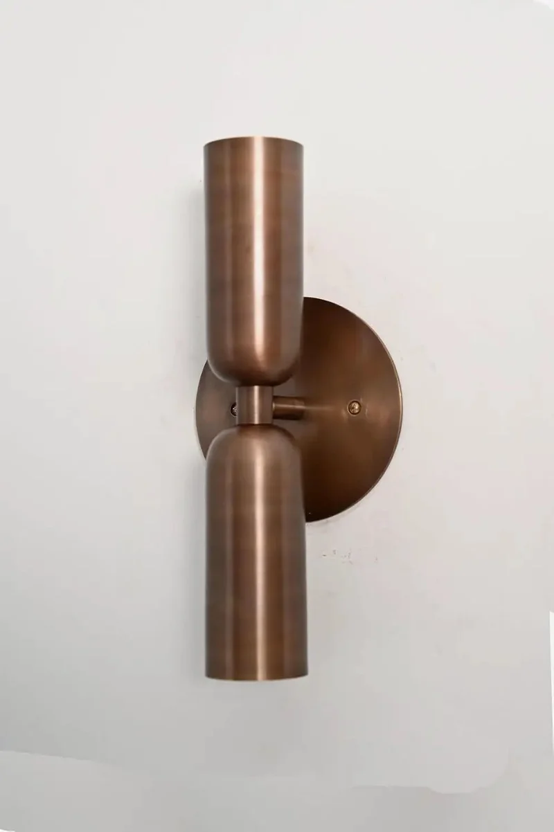 Top Tier Brushed Brass Wall Sconce With Sleek Mid Century Cylinder Design Serving Cool Up And Down Ambient Lighting That Absolutely Levels Up Your Bedroom Or Living Room