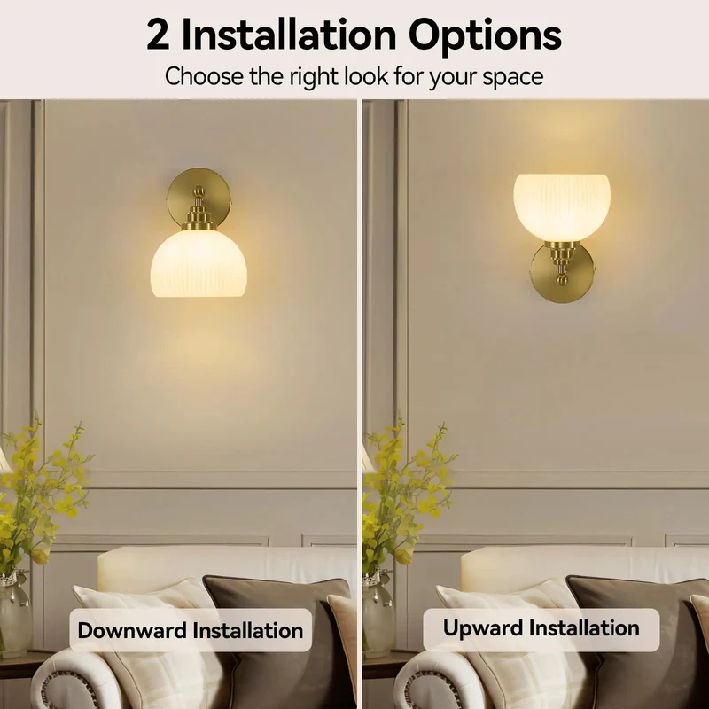 Slick Mid Century Wall Sconce Features Ribbed Milk Glass Globe And Solid Brass Base For Fresh Home Decor And Smooth Ambient Lighting That Looks Darn Fine Everywhere