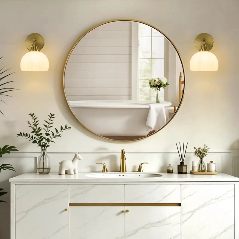 Slick Mid Century Wall Sconce Features Ribbed Milk Glass Globe And Solid Brass Base For Fresh Home Decor And Smooth Ambient Lighting That Looks Darn Fine Everywhere