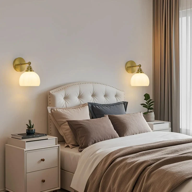 Slick Mid Century Wall Sconce Features Ribbed Milk Glass Globe And Solid Brass Base For Fresh Home Decor And Smooth Ambient Lighting That Looks Darn Fine Everywhere