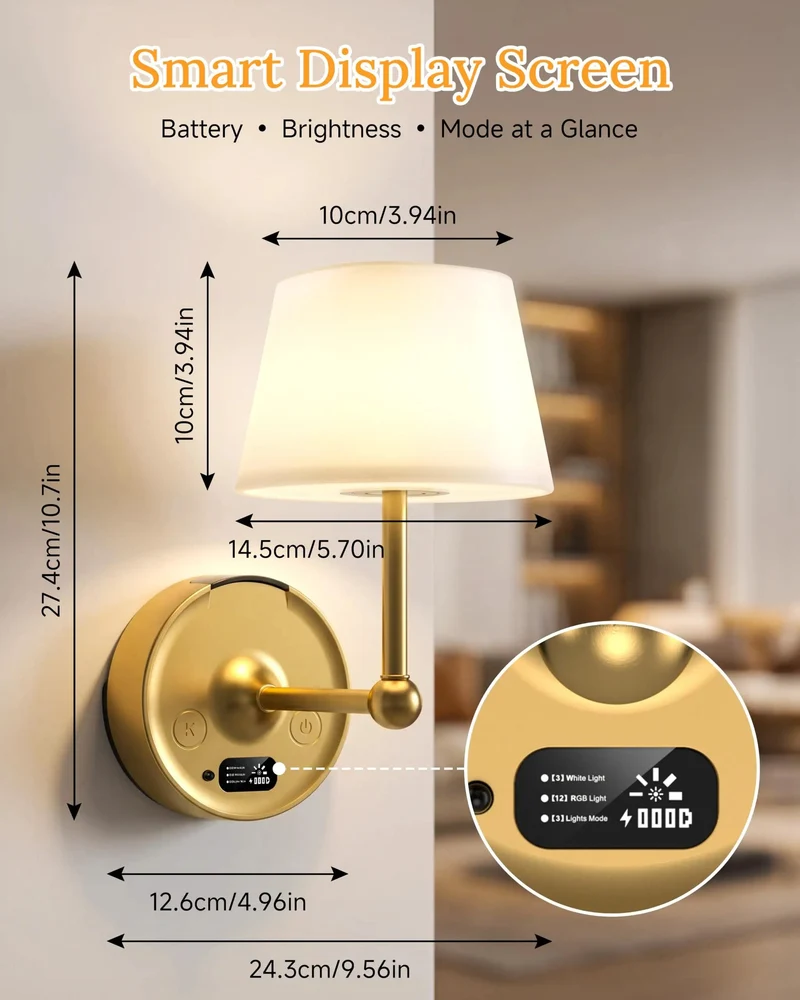 Ditch The Cord Clutter Forever With These Smooth Installing Wireless Sconces Featuring Smart Remote Dimming And Twelve Fresh Rgb Moods Perfect for Bedroom Apartment Rental and Hallway Home Decor Game Changer