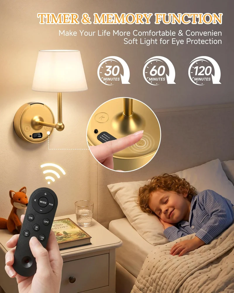 Ditch The Cord Clutter Forever With These Smooth Installing Wireless Sconces Featuring Smart Remote Dimming And Twelve Fresh Rgb Moods Perfect for Bedroom Apartment Rental and Hallway Home Decor Game Changer