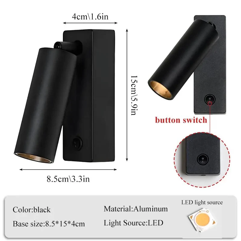 Adjustable Metal Bedside Reading Lamp With Modern Led Sconce Neutral White Wall Light Delivers Rock Solid Construction And Straight Up Clean Bedroom Lighting Vibes For Your Nightstand