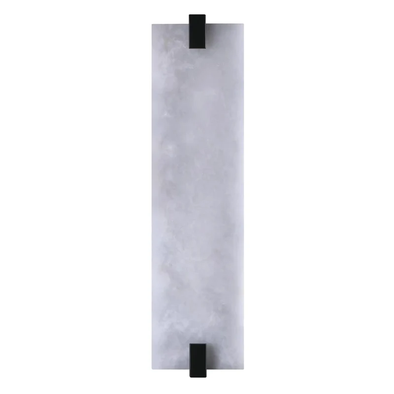 22 Inch Natural Square Alabaster Marble Wall Sconce Hella Stylish Modern Bathroom Vanity Light Fully Dimmable Bedside Fixture Straight Up Glam For Master Bedroom Spaces