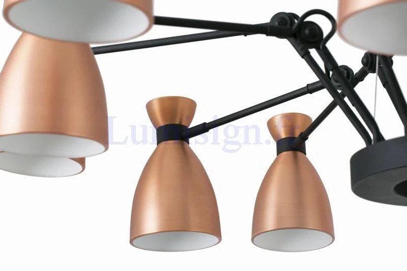 Suspension RETRO-12 cuivre