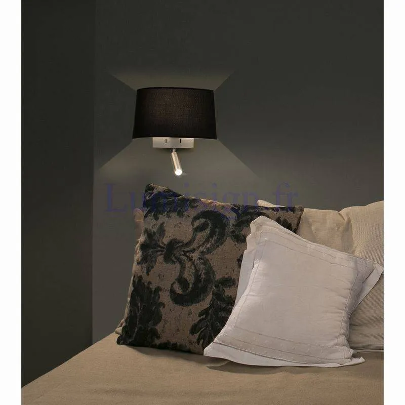 Applique liseuse VOLTA noire