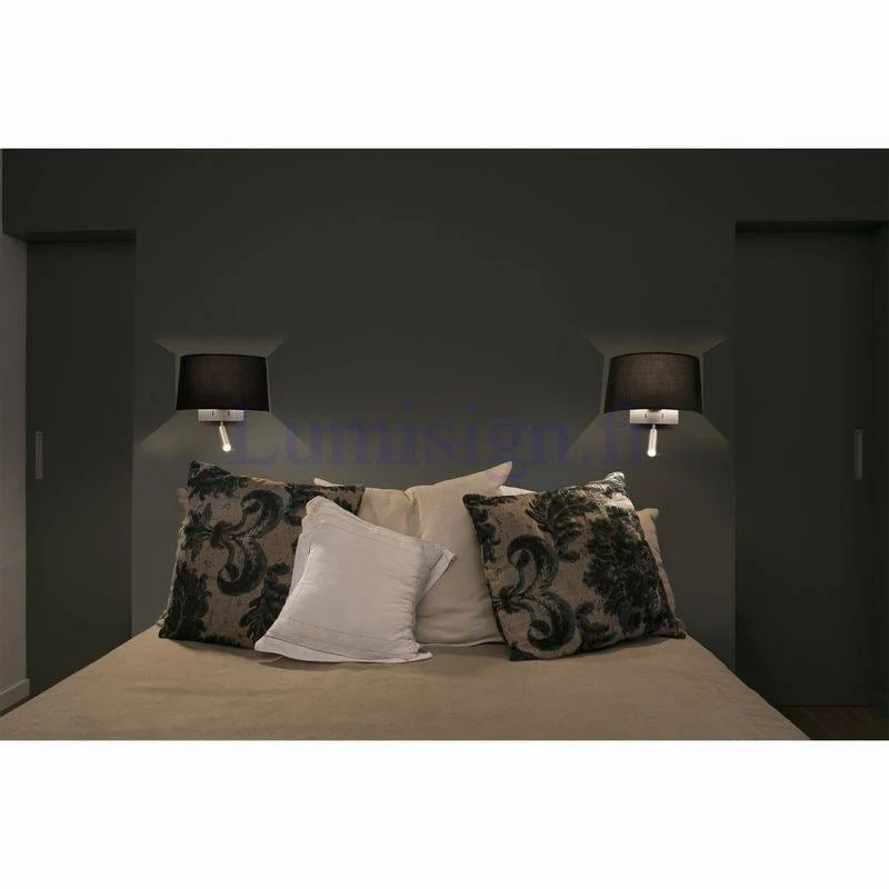 Applique liseuse VOLTA noire