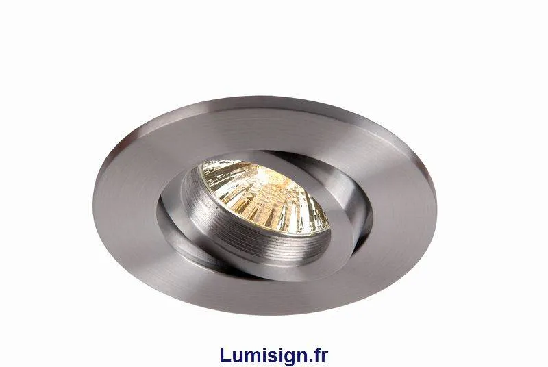 Spot encastrable orientable GU10 EAS rond basse luminance
