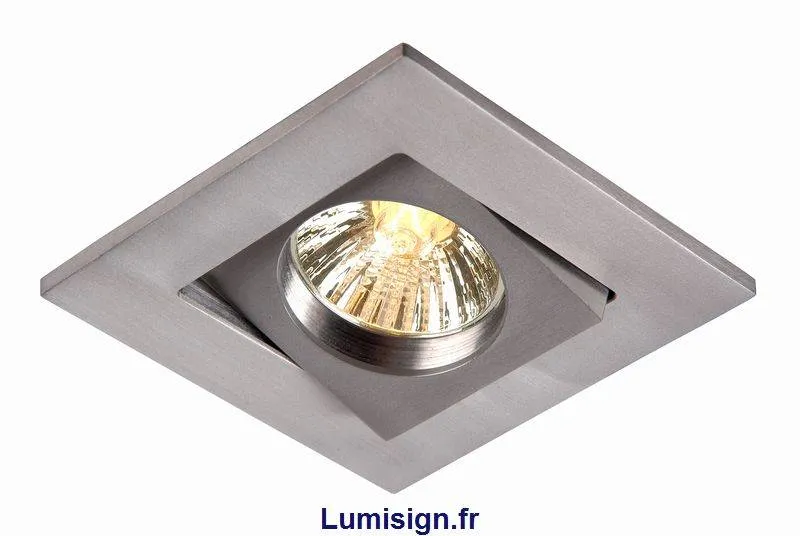 Spot encastrable orientable GU10 EAS carré