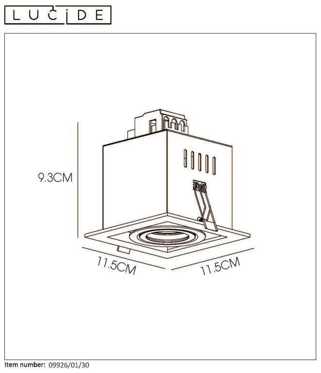 Spot encastrable et orientable GU10 CHIMNEY-1 noir