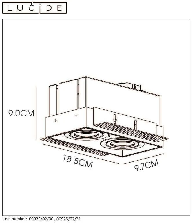 Spot encastrable et orientable sans cadre TRIMLESS-2 blanc