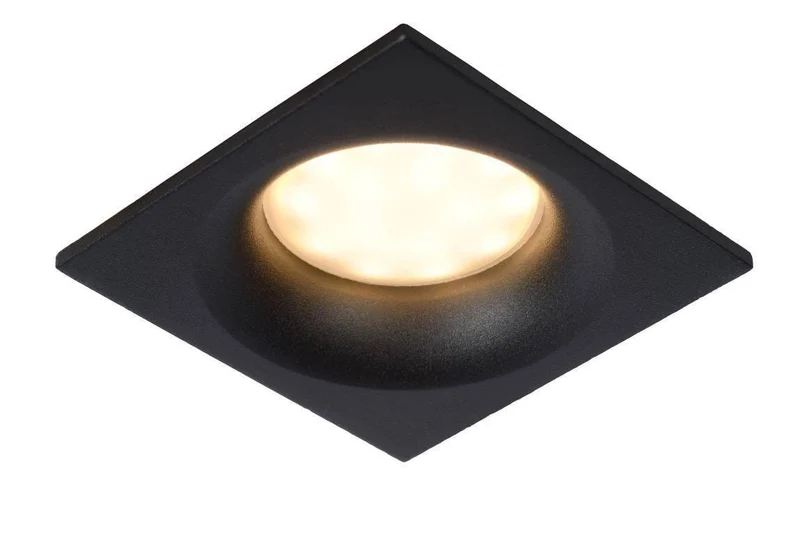 Spot encastrable salle de bain ZIVA noir carré IP44