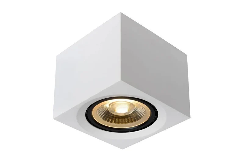 Spot en saillie FEDLER carré blanc LED Dim to warm