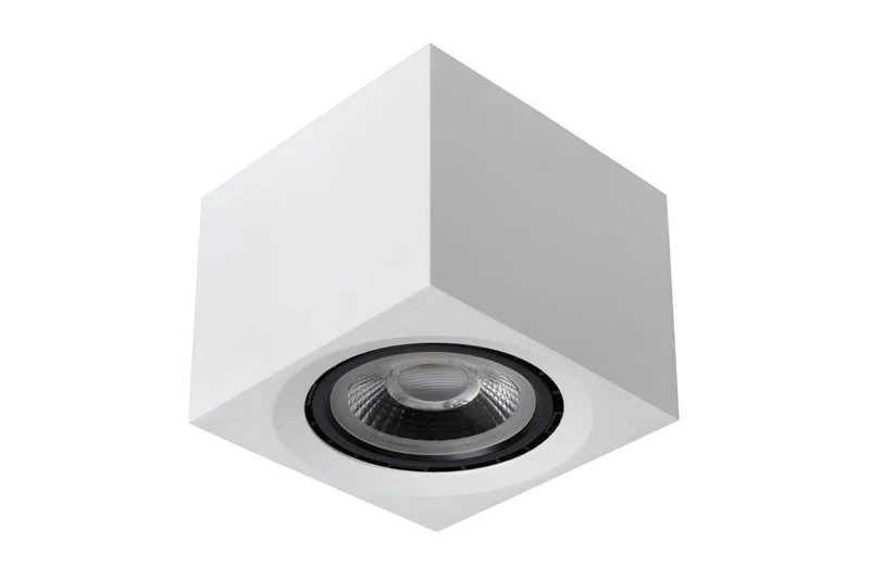 Spot en saillie FEDLER carré blanc LED Dim to warm