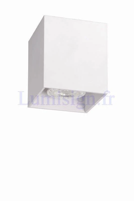 Spot plafond saillie BODI carré blanc