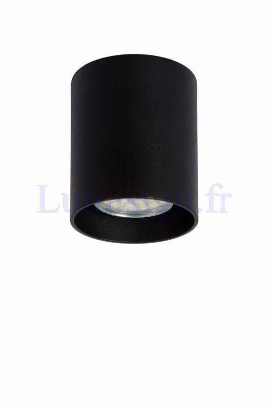 Spot plafond saillie BODI rond noir