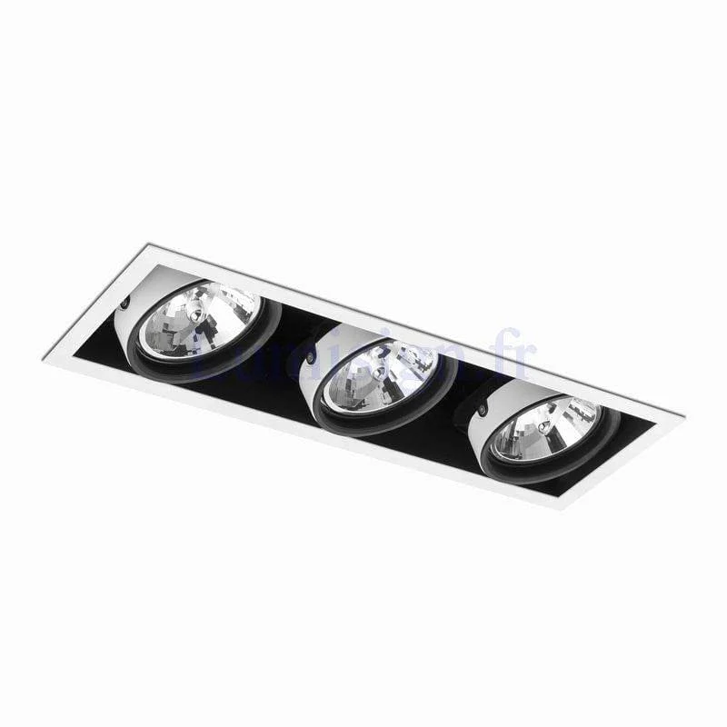 Spot encastrable COLIN-3 AR-111 blanc, gris ou noir