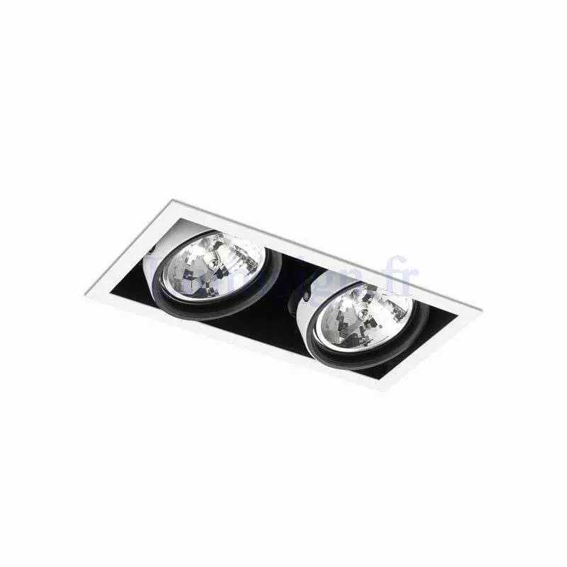 Spot encastrable COLIN-2 AR-111 blanc, gris ou noir Blanc